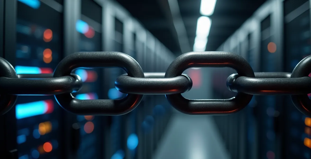 Vue symbolique d'un système de sécurité interconnecté